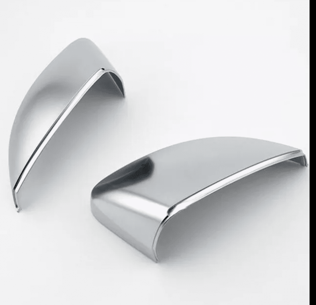 Sans Side Assist Coques de rétroviseurs Argent Mat Chrome pour Audi A3 8V
