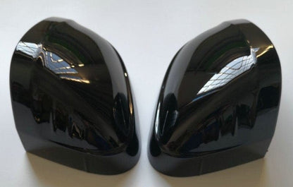 Sans détecteur d'angle mort Coques de rétroviseurs Noires Brillantes pour Audi A4 B9 (2017 - 2022)