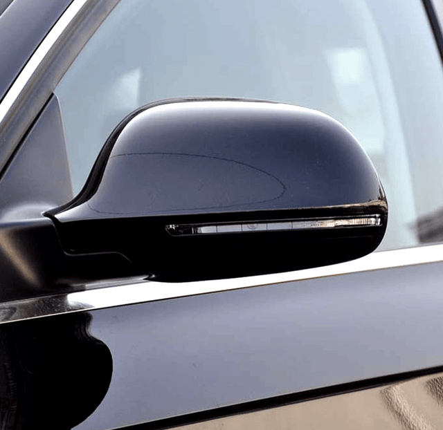 Coques de rétroviseurs Noir Brillant pour Audi A6 C6 (2008 - 2011)