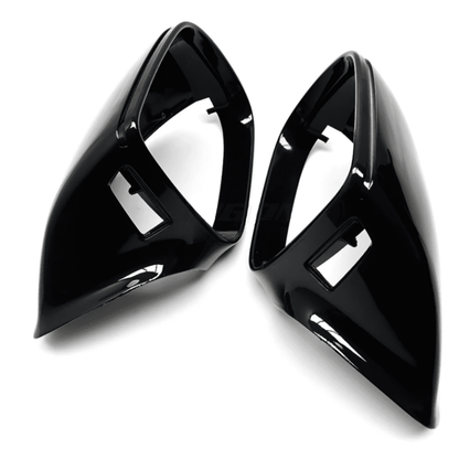 Avec Side Assist Coques de rétroviseurs Noires Brillantes pour Audi Q7 (2010 - 2015)