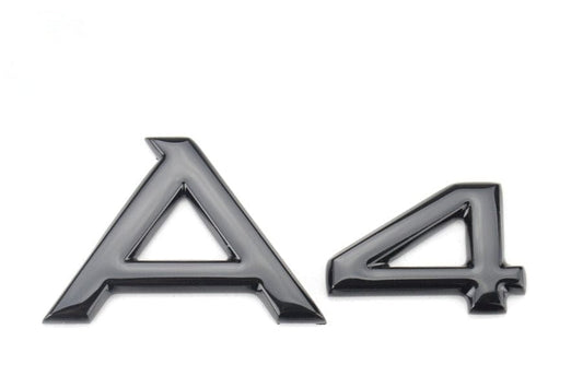 Emblème de coffre logo Noir AUDI A4 Black Edition
