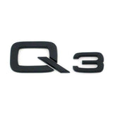 Emblème de coffre logo noir AUDI Q3 Black Edition