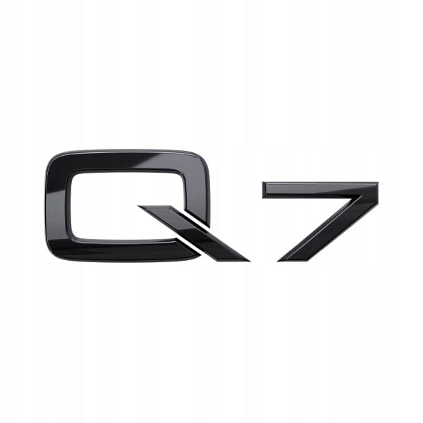 Emblème de coffre logo noir AUDI Q7 Black Edition