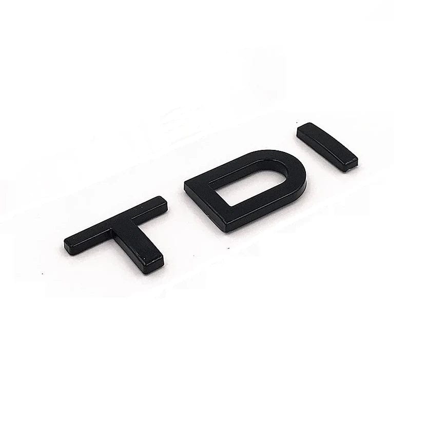 Emblème de coffre logo noir AUDI TDI Black Edition