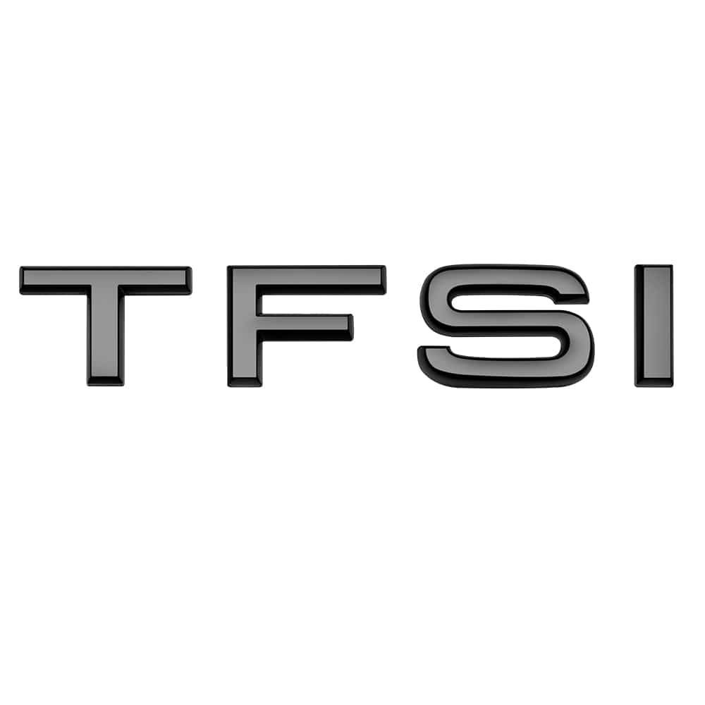 Emblème de coffre logo noir AUDI TFSI Black Edition