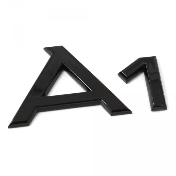 Emblème de coffre Noir logo AUDI A1 Black Edition