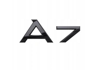 Emblème de coffre Noir logo AUDI A7 Black Edition