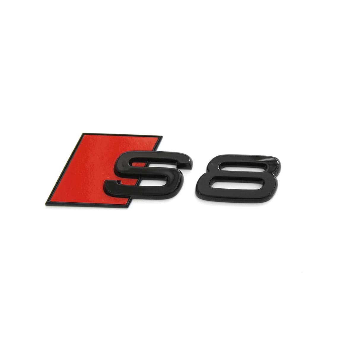 Emblème de coffre logo noir AUDI S8 Black Edition