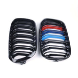 Avant restylage (2012 à 2015) Grilles de calandre noires couleurs Motorsport BMW Série 1 F20 type M Performance (2011-2019) BMW Série 1 F20 - Grilles de calandre noires aux couleurs Motorsport (2011 - 2019)