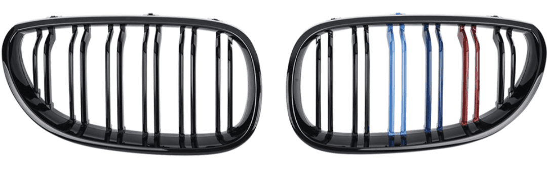 Grilles de calandre noires type Motorsport BMW Série 5 E60 BMW Série 5 E60 - Grilles de calandre noires Motorsport