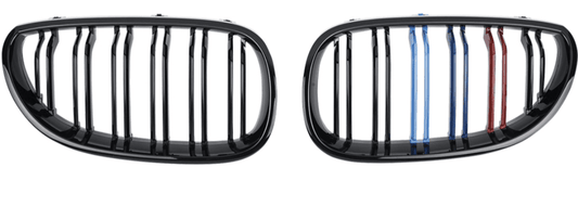 Grilles de calandre noires type Motorsport BMW Série 5 E60 BMW Série 5 E60 - Grilles de calandre noires Motorsport