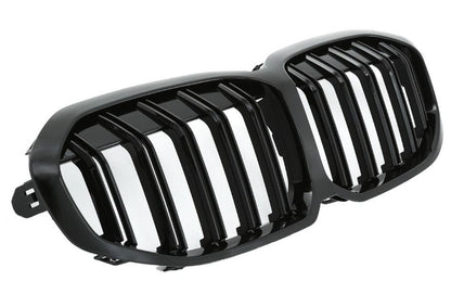 Noir brillant Grilles de calandre noires Série 1 F40 type M Performance (2021 - Aujourd'hui) BMW Série 1 F40 - Grilles de calandre noires type M135i (2020 - Aujourd'hui)