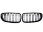 Double lame / Après restylage LCI (2010 à 2014) Grilles de calandre noires BMW Série 3 E92 type M Performance  (2006 - 2014) BMW Série 3 E92 - Grilles de calandre noires type M Performance (2006 - 2014)