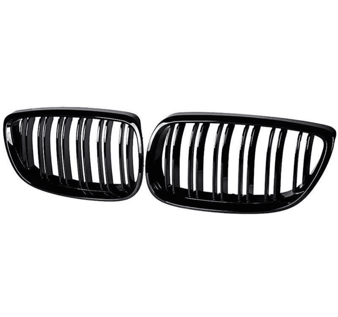 Double lame / Avant restylage (2006 à 2010) Grilles de calandre noires BMW Série 3 E92 type M Performance  (2006 - 2014) BMW Série 3 E92 - Grilles de calandre noires type M Performance (2006 - 2014)