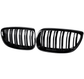 Double lame / Avant restylage (2006 à 2010) Grilles de calandre noires BMW Série 3 E92 type M Performance  (2006 - 2014) BMW Série 3 E92 - Grilles de calandre noires type M Performance (2006 - 2014)