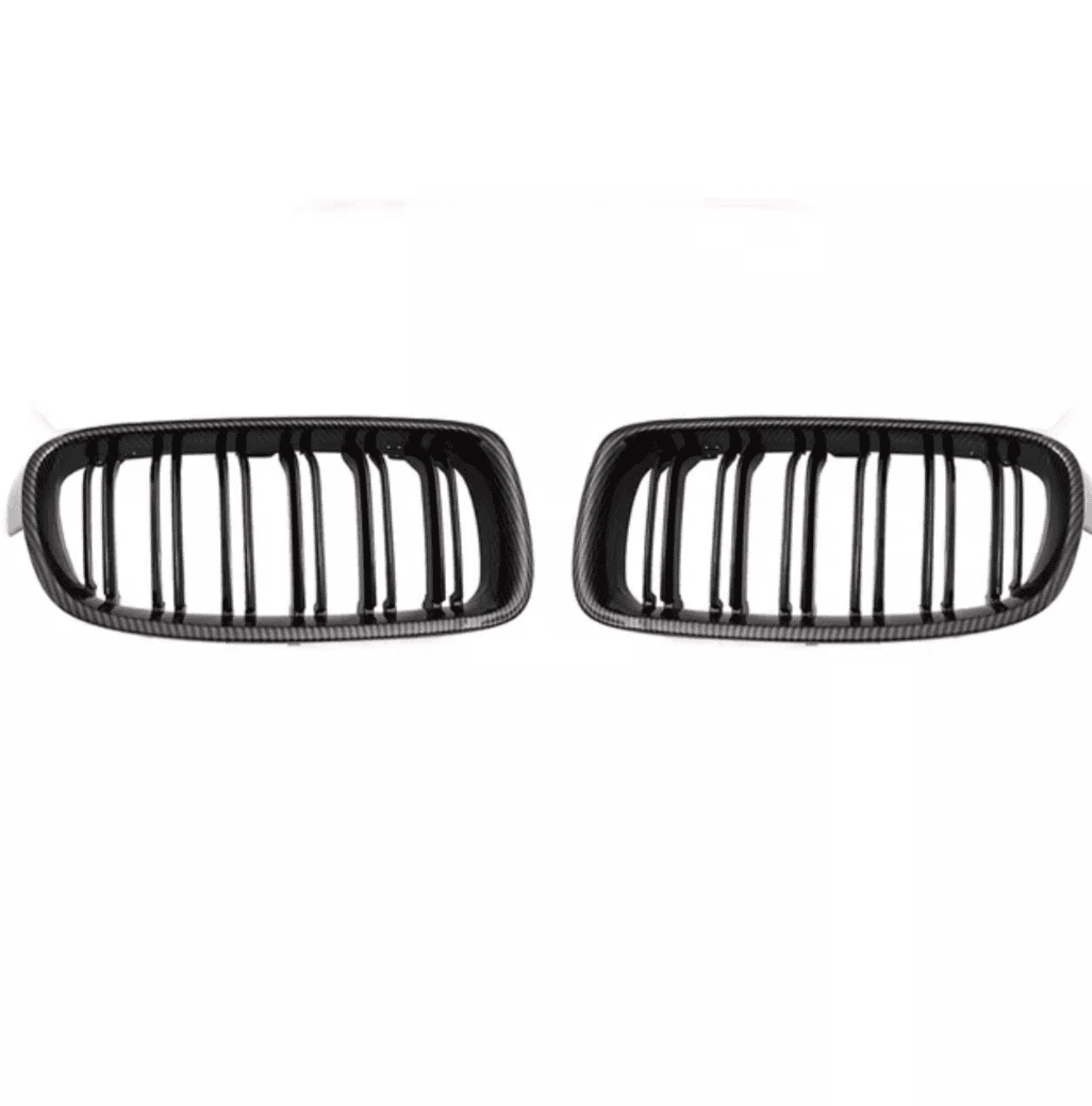 Grilles de calandre noires type M3 Competition carbone BMW Série 3 F30 BMW Série 3 F30 - Grilles de calandre carbone type M3 Competition