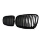 Grilles de calandre noires type X5M pour BMW X5 E70 (2007-2013) BMW X5 E70 - Grilles de calandre noires type X5M (2007 - 2013)