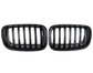 Simple lame Grilles de calandre noires type X5M pour BMW X5 E70 (2007-2013) BMW X5 E70 - Grilles de calandre noires type X5M (2007 - 2013)