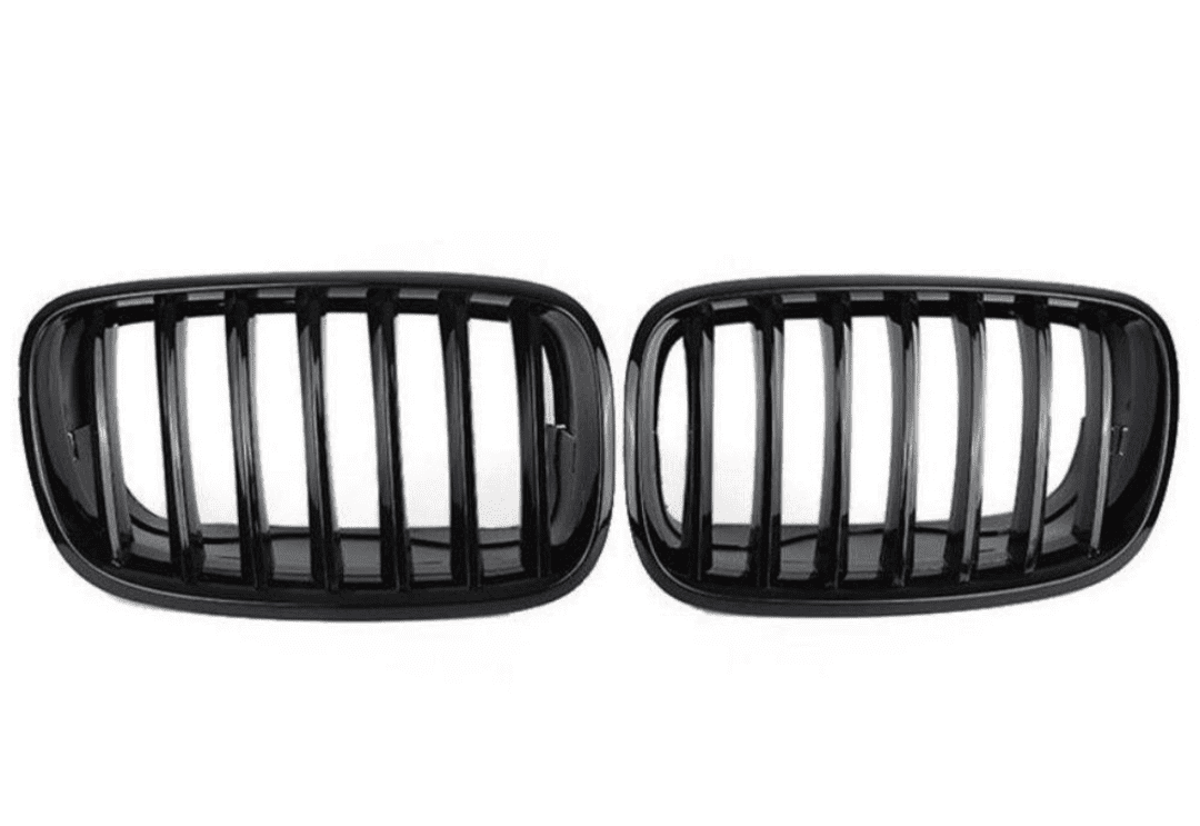 Simple lame Grilles de calandre noires type X6M pour BMW X6 E71 (2007-2013) BMW X6 E71 - Grilles de calandre noires type X6M (2007 - 2013)