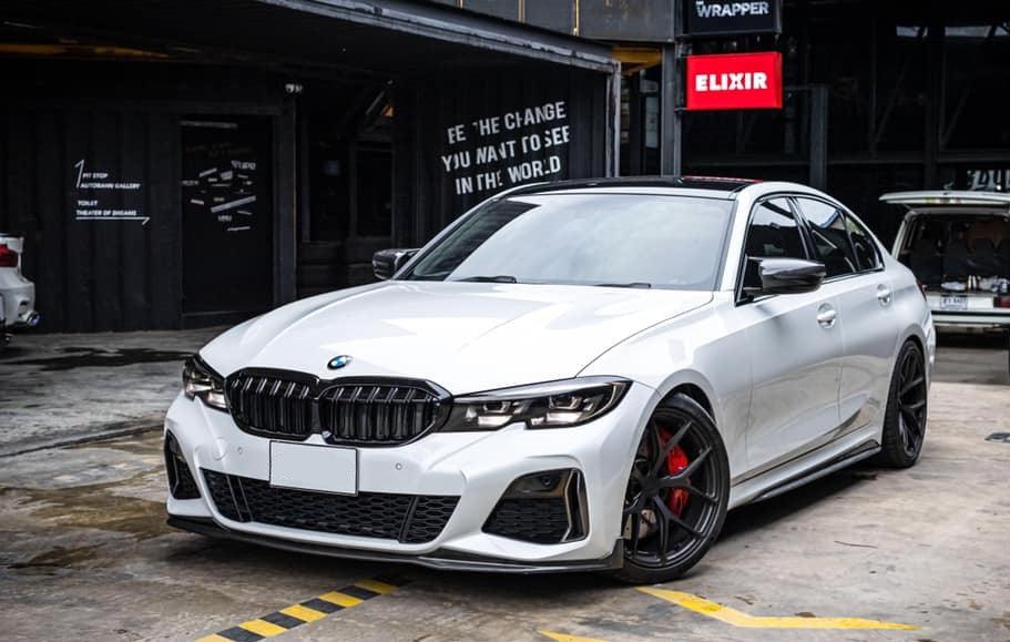 Coques de rétroviseurs type M3 Competition carbone BMW Série 3 G20 (2020-Aujourd'hui) BMW Série 3 G20 - Coques de rétroviseurs réplique fibre de carbone (2020 - Aujourd'hui)