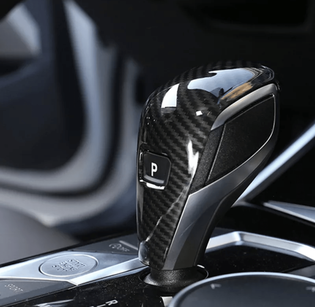 Pommeau de levier de vitesse en fibre de carbone pour BMW