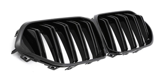 Noir brillant Grilles de calandre noires BMW Série 2 Grand Coupe F44 type M Performance BMW Série 2 Grand Coupe F44 - Grilles de calandre noires type M Performance