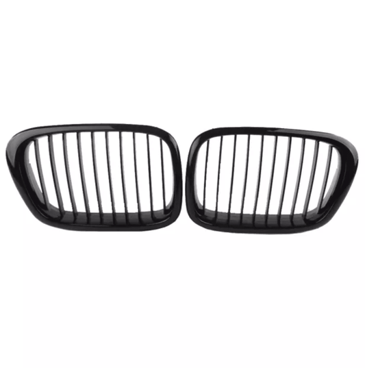 Grilles de calandre noires pour BMW Série 5 E39 type M5 (1996 - 2003) BMW Série 5 E39 - Grilles de calandre noires type M Performance (1996 - 2003)