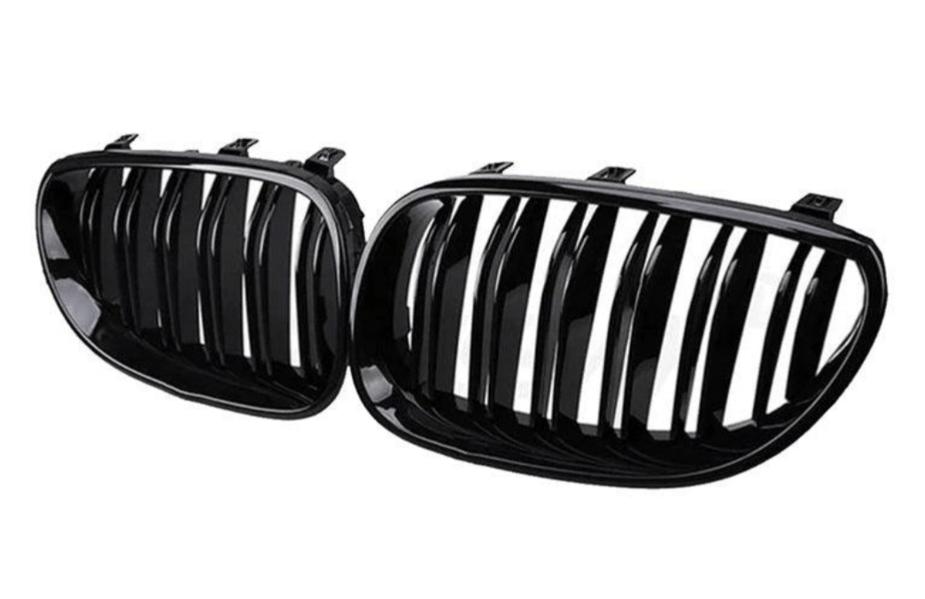 Grilles de Calandre Noires pour BMW Série 5 E60 (2005-2010) BMW Série 5 E60 (2005 - 2010) - Calandre noire type M Performance