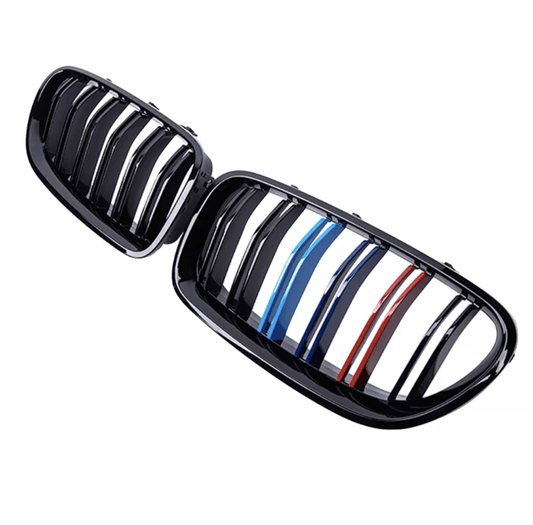 Grilles de calandre noires couleurs Motorsport BMW Série 5 F10 type M Performance BMW Série 5 F10 - Grilles de calandre noires Motorsport type M5 Competition