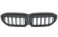 Noir mat Grilles de calandre noires type M3 Competition BMW Série 3 G20 (2018 - Aujourd'hui) BMW Série 3 G20 - Grilles de calandre noires type M3 Competition (2018 - Aujourd'hui)