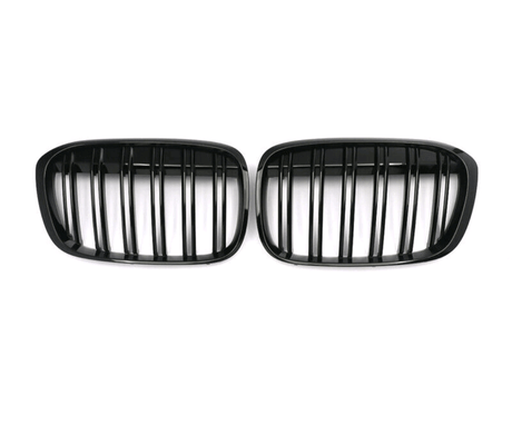 Avant restylage (2015 à 2019) Grilles de calandre noires pour BMW X1 F48 type M Perfomance (2016-Aujourd'hui) BMW X1 F48 - Grilles de calandre noires type M Performance (2016 - Aujourd'hui)