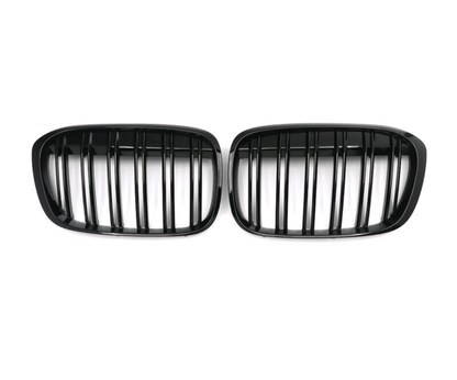 Avant restylage (2015 à 2019) Grilles de calandre noires pour BMW X1 F48 type M Perfomance (2016-Aujourd'hui) BMW X1 F48 - Grilles de calandre noires type M Performance (2016 - Aujourd'hui)