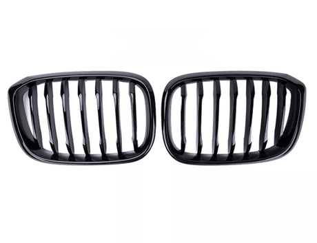 Avant restylage (2018 à 2021) / Simple lame Grilles de calandre noires BMW X3 G01 type M Performance (2018-Aujourd'hui) BMW X3 G01 - Grilles de calandre noires type M Performance (2018 - Aujourd'hui)