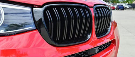 Double lame Grilles de calandre noires BMW X4 F26 type M Performance (2014-2018) BMW X4 F26 - Grilles de calandre noires type M Performance (2014 - 2018)