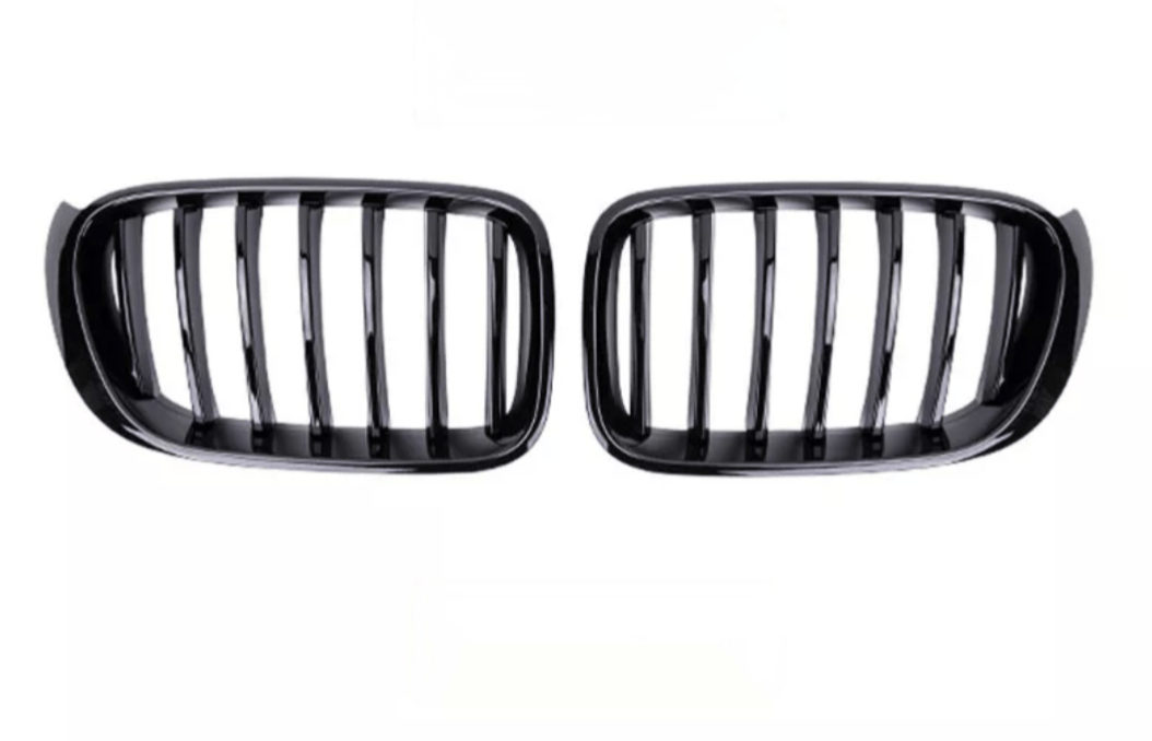 Simple lame Grilles de calandre noires BMW X4 F26 type M Performance (2014-2018) BMW X4 F26 - Grilles de calandre noires type M Performance (2014 - 2018)