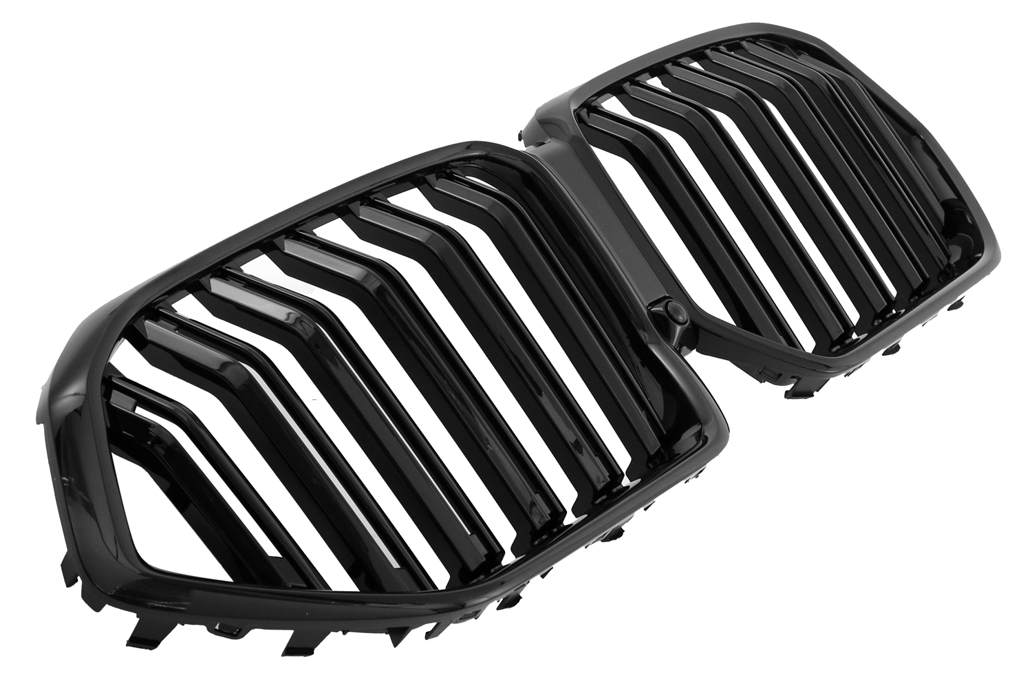 Noir brillant / Double lame Grilles de calandre noires type M Performance pour BMW X6 G06 (2018 - Aujourd'hui) BMW X6 G06 - Grilles de calandre noires type M Performance (2018 - Aujourd'hui)