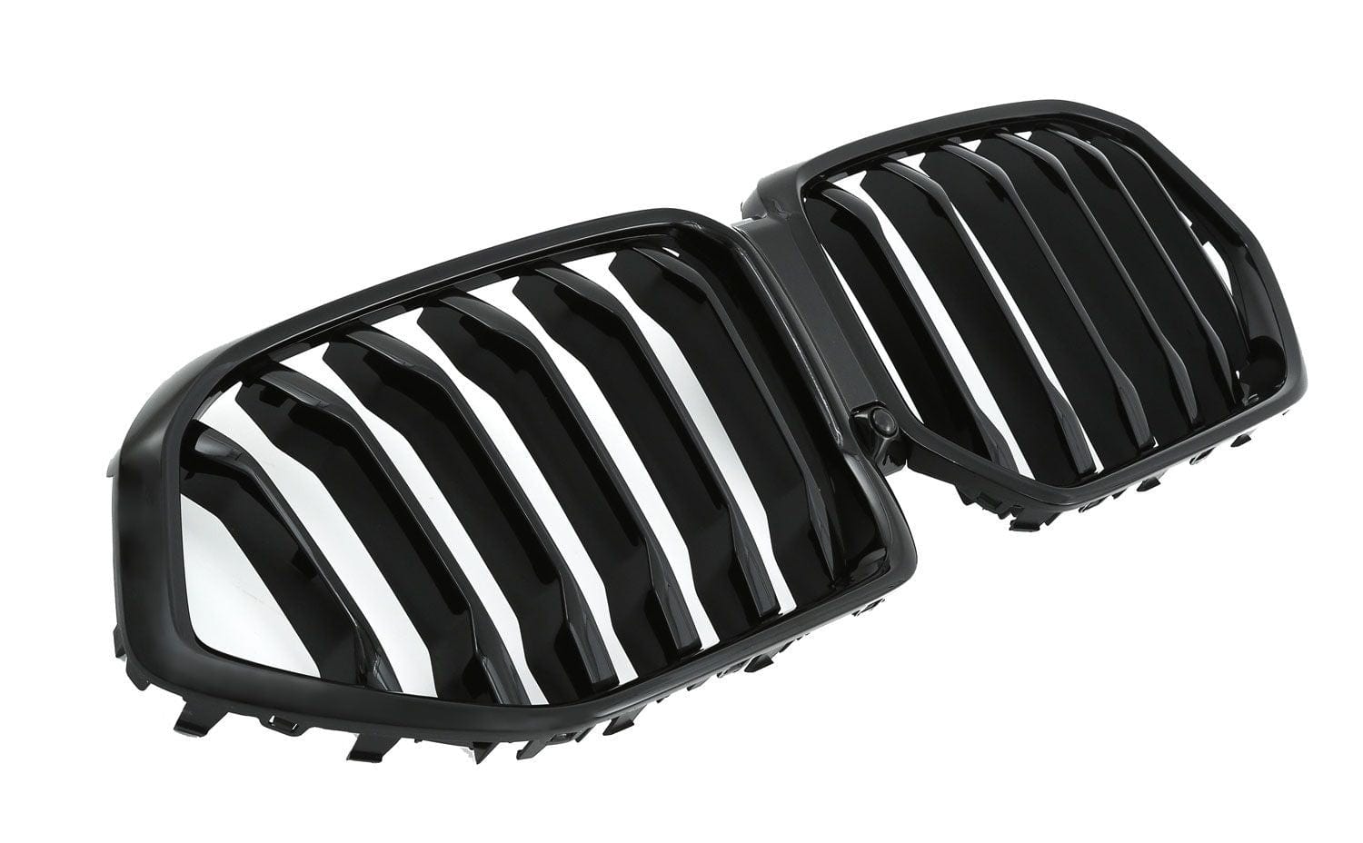 Noir brillant / Simple lame Grilles de calandre noires type M Performance pour BMW X6 G06 (2018 - Aujourd'hui) BMW X6 G06 - Grilles de calandre noires type M Performance (2018 - Aujourd'hui)