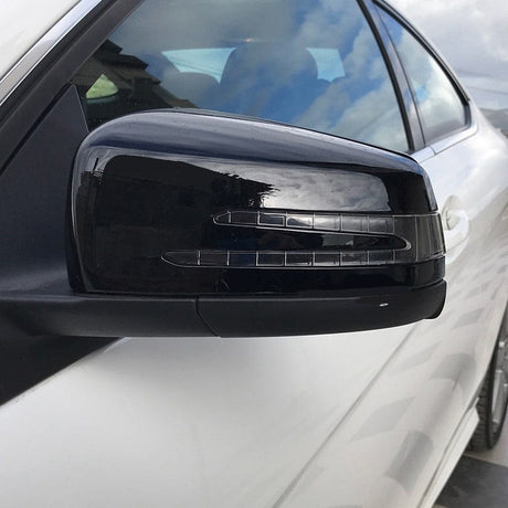 Coques de rétroviseurs Noir Brillant Mercedes E W212 (2010-2015) Mercedes Classe E W212 - Coques de rétroviseurs Noires Brillantes (2010 - 2015)