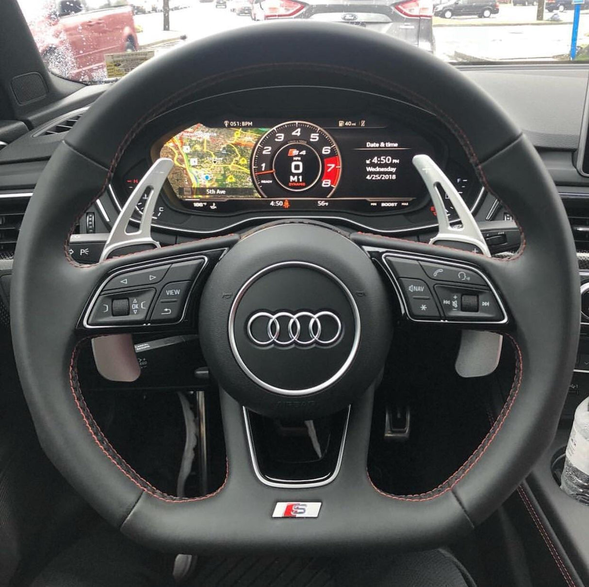 Palettes au volant pour AUDI Aluminium à partir de 2017