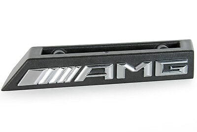 Emblème de calandre logo AMG argent pour Mercedes-Benz