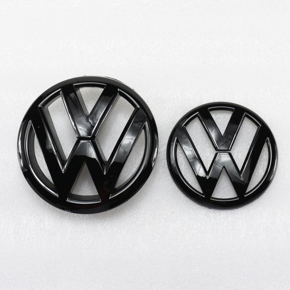 Pack d'emblèmes avant et arrière noirs logos VW